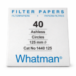 PAPEL FILTRO WHATMAN N°40 DIÁMETRO: 125MM X 100 UNIDADES